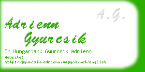 adrienn gyurcsik business card